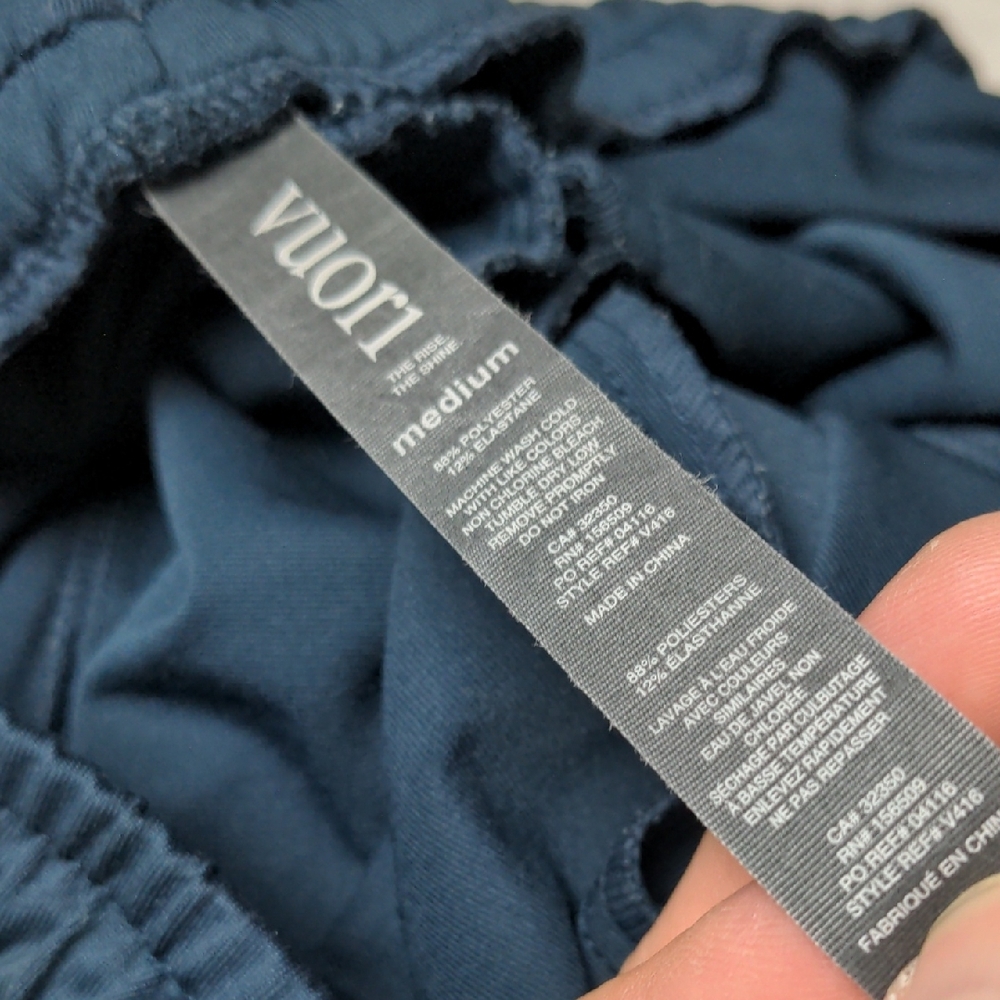 Vuori Mens Medium Sunday Blue Athletic Pants